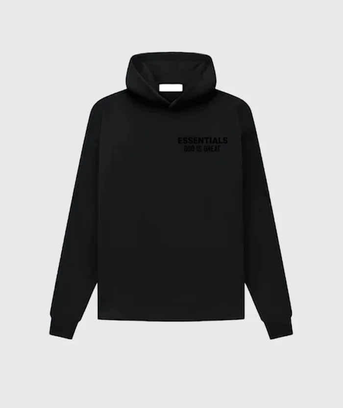 Essentials God Is Great Hoodie Black