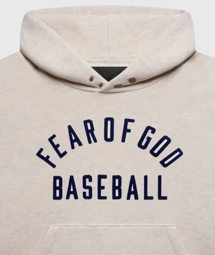 Fear Of God Baseball Hoodie Cream