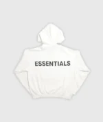 Fear of God Essentials 3M Logo Pullover Hoodie White