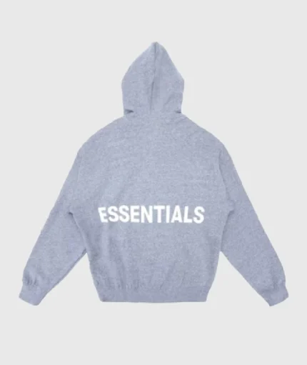 Fear of God Essentials Graphic Pullover Hoodie Grey