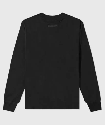 Essentials Long Sleeve Polo Sweatshirt Black