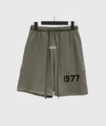 Fear of God Essentials 1977 Logo Shorts Dark Grey