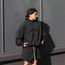 Black Essentials Hoodie